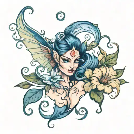 Feminine Demon In Morning Glory