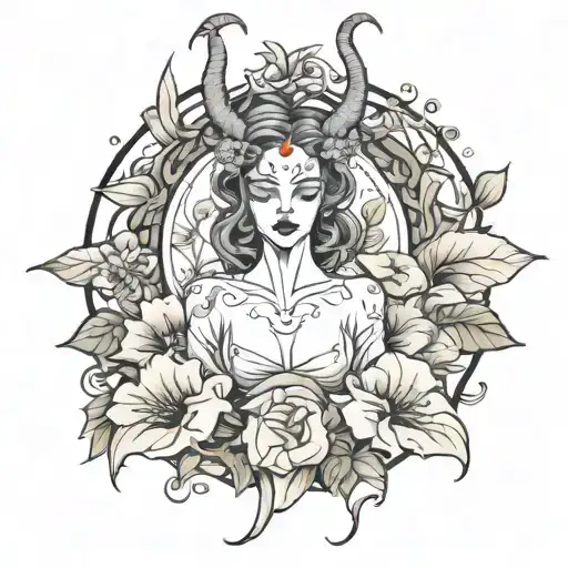 Feminine Demon In Morning Glory