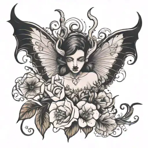 Feminine Demon In Morning Glory