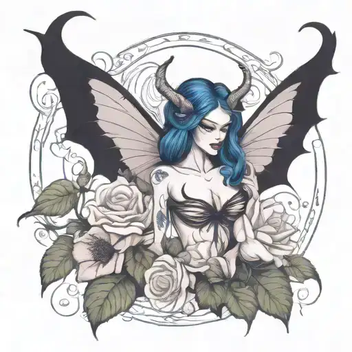 Feminine Demon In Morning Glory