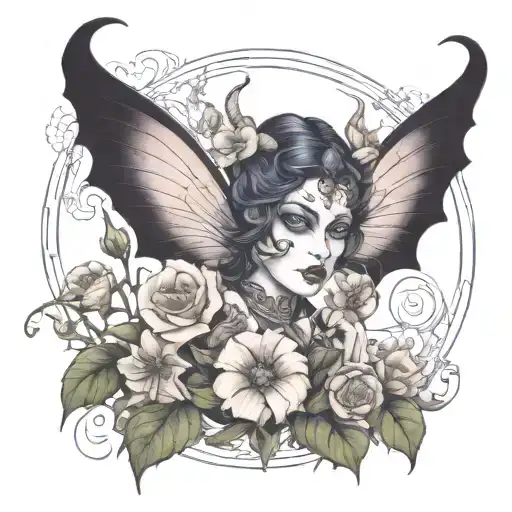 Feminine Demon In Morning Glory