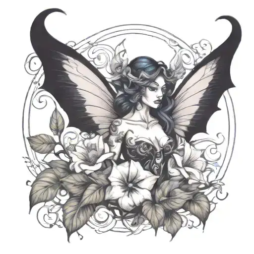 Feminine Demon In Morning Glory