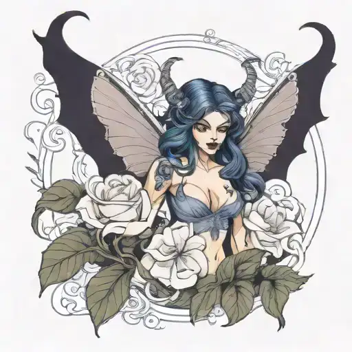 Feminine Demon In Morning Glory