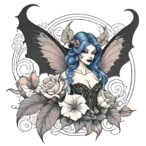 Feminine Demon In Morning Glory