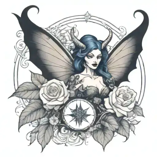 Feminine Demon In Morning Glory