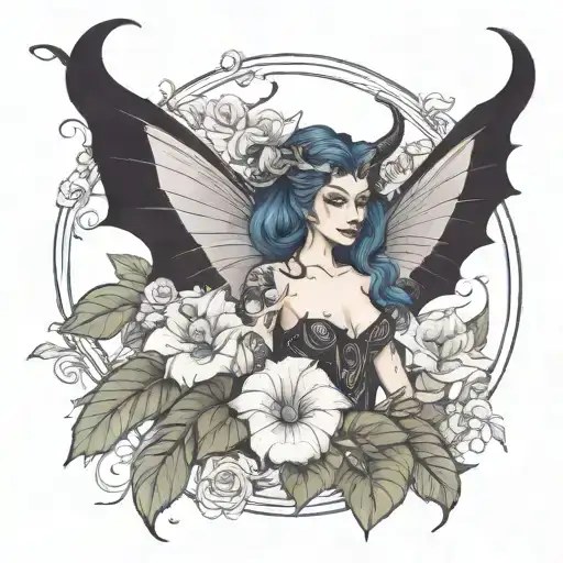 Feminine Demon In Morning Glory