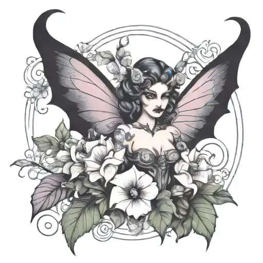 Feminine Demon In Morning Glory