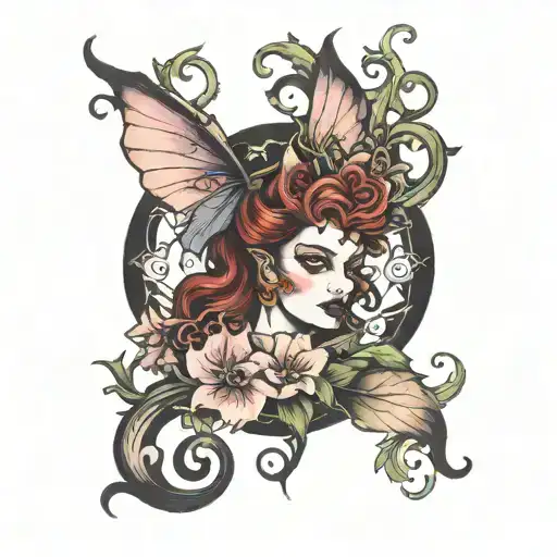 Feminine Demon In Morning Glory