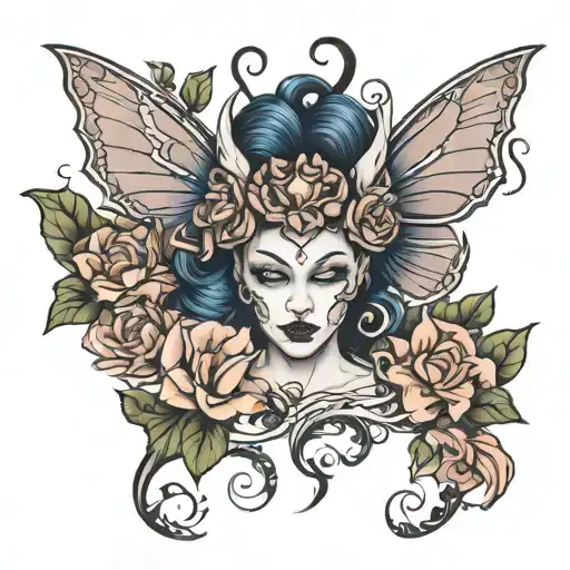 Feminine Demon In Morning Glory