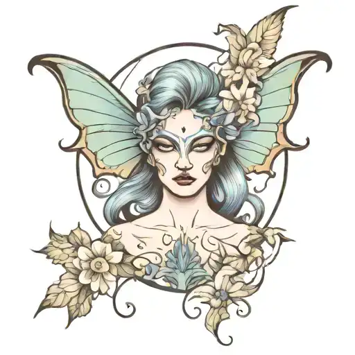 Feminine Demon In Morning Glory