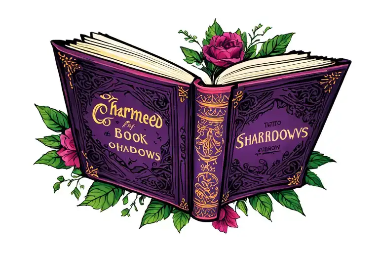 Postcard Design Featuring Charmed Book Of Shadows