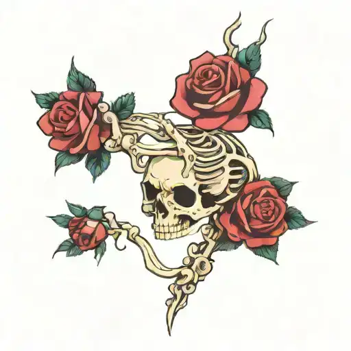 Rose Skeleton Arm