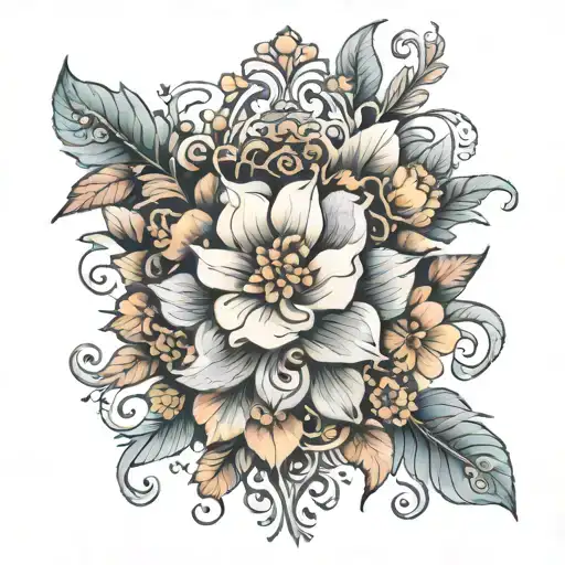 Floral Pattern Leg Sleeve