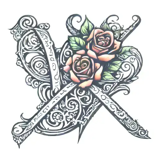 Love Tattoo For Initials A And P