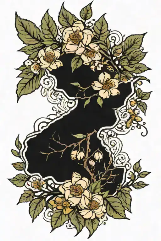 Hawthorn Blooms With Blackout State Of Missouri Behind It