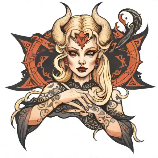Female Demon Blonde
