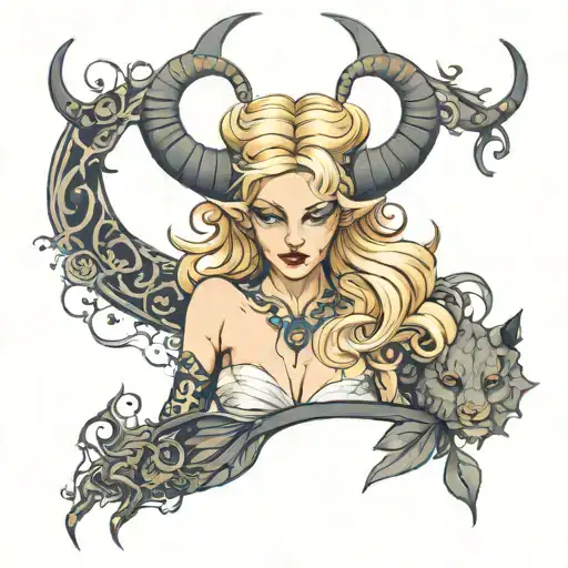 Female Demon Blonde