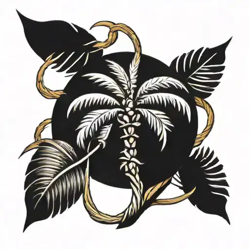 Palm Tree Intertwined