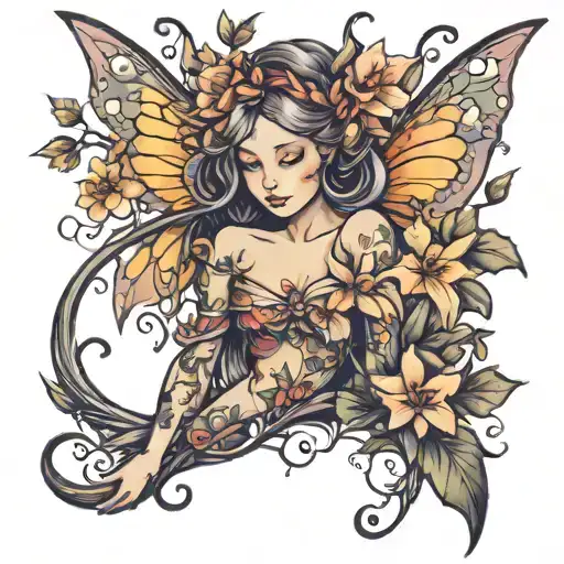 Fairy With Flowers