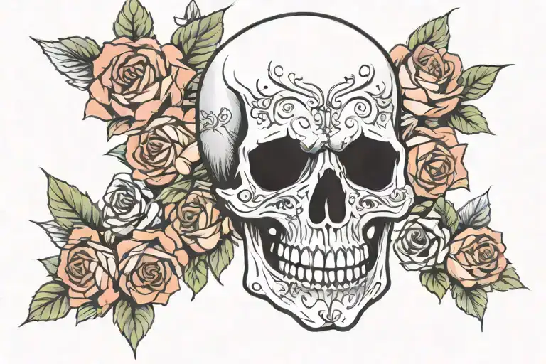 Skull And Roses