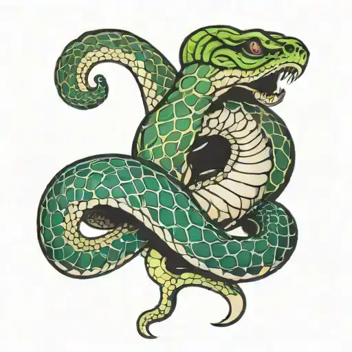 Helms Rapped With Snake