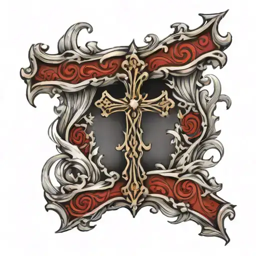 Cross In Heaven Gates