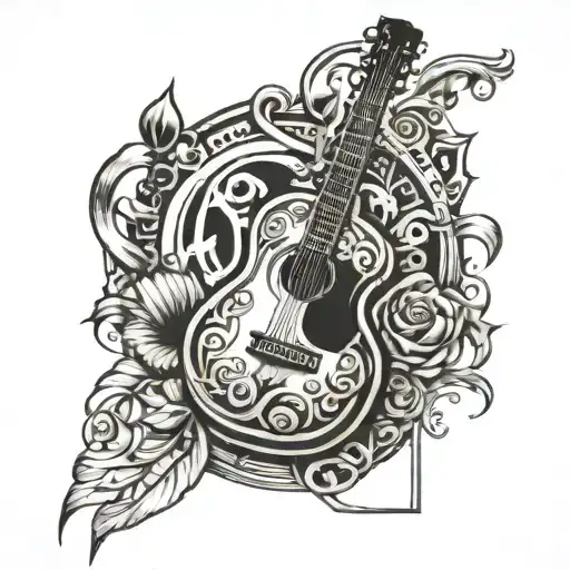 Design A Tattoo Featuring A Metal Music Motif With Appalachian Influences
