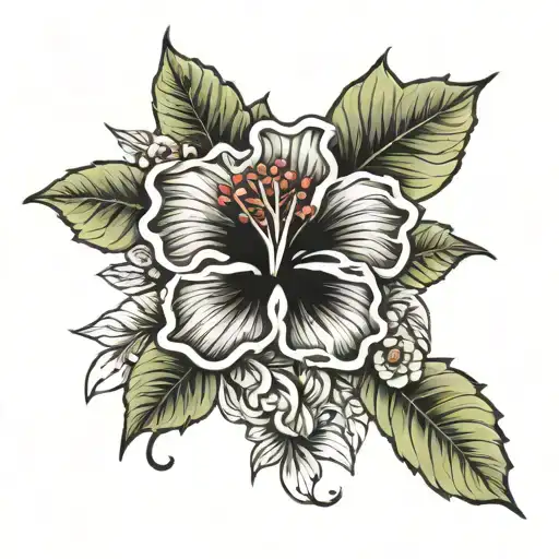 A Hibiscus Mixed With A Rose