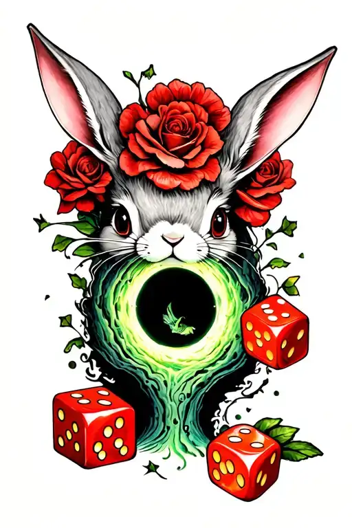 Alice In Wonderland Rabbit Hole Dice