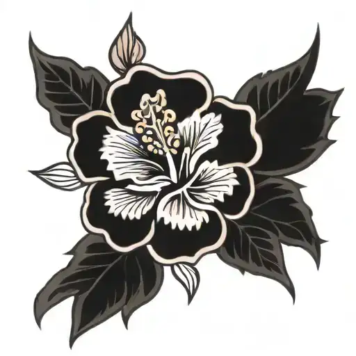 A Hibiscus Mixed With A Rose