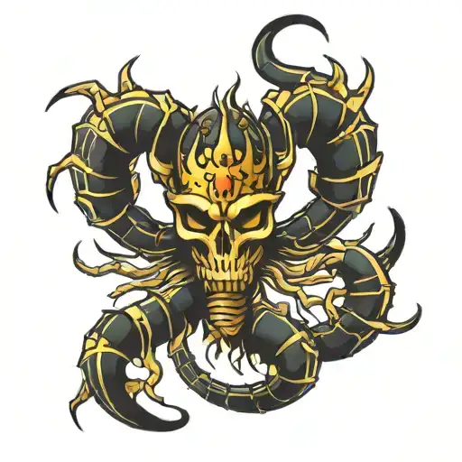 Scorpion And Golden Crown
