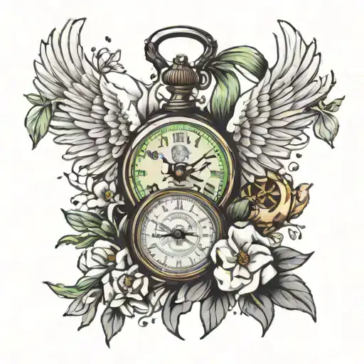Stopwatch Angel Wing Coronation Winter Snowdrop