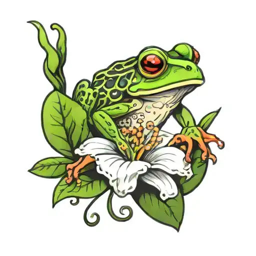 Flowers In The Shape Of A Frog