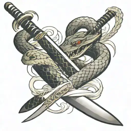 Snake And Katana