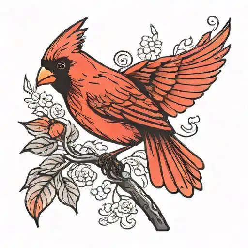 Small Cardinal For Family Death