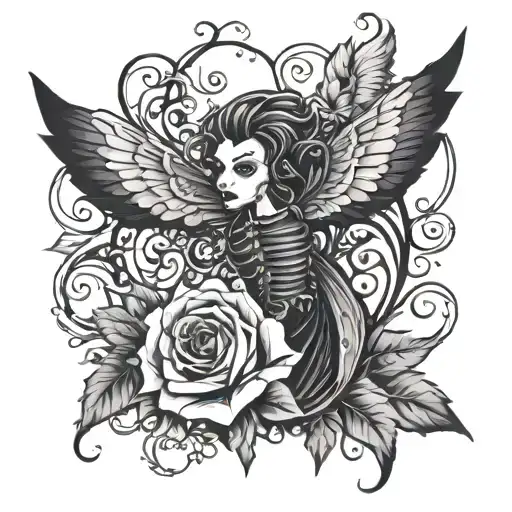 Gothic Tattoo For Mother