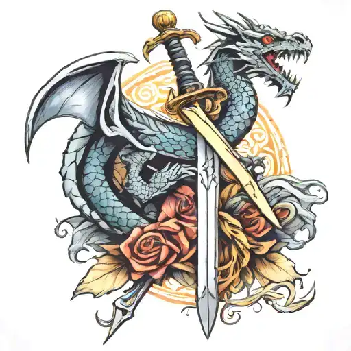 Dragon Wrapped Sword