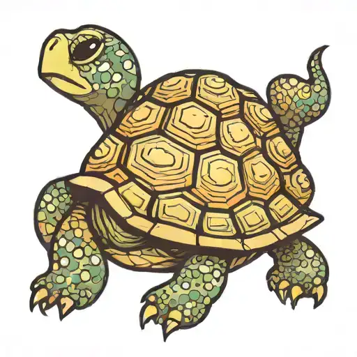 Land Turtle Cute Small Disney-like