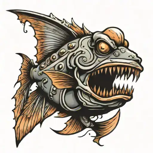 An Angler Fish Chasing A Fishing Boat