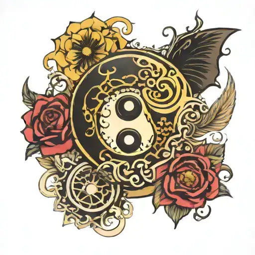 Queenbee Yin Yang Symbol Incorporated Its All Timing