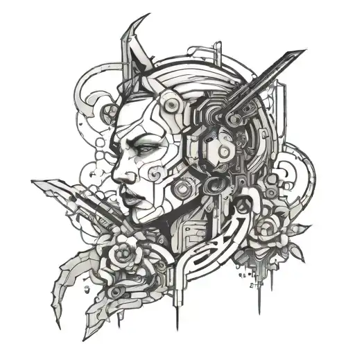 Cyberpunk Outline Around Scar Cover