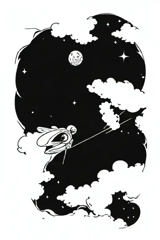 Space Themed Tattoo Design