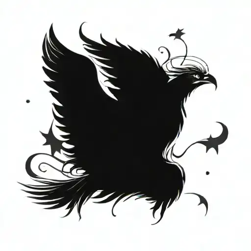 Phoenix Rising Into The Galaxy