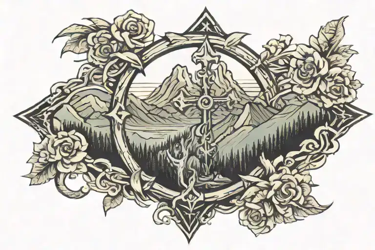 Cross Surrounded My Mountain Range