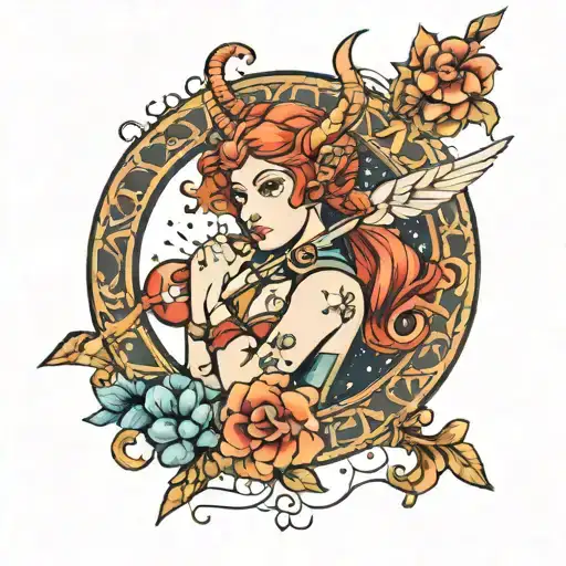 Sagittarius With A Letter Inside