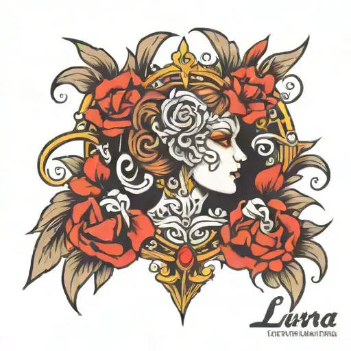 Best Design To Write Lurana On Neck