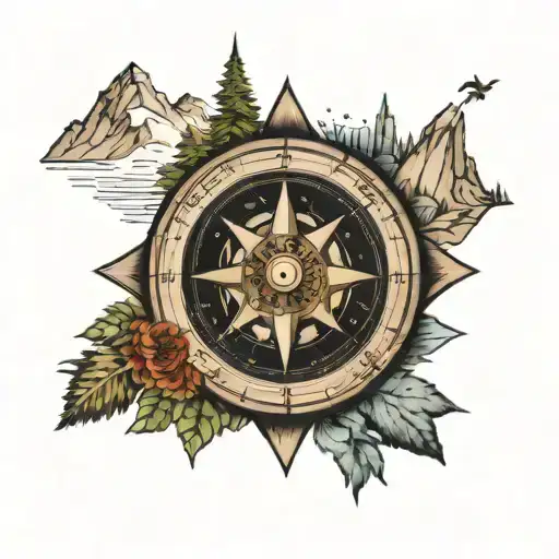 Alps And The Southward Compass