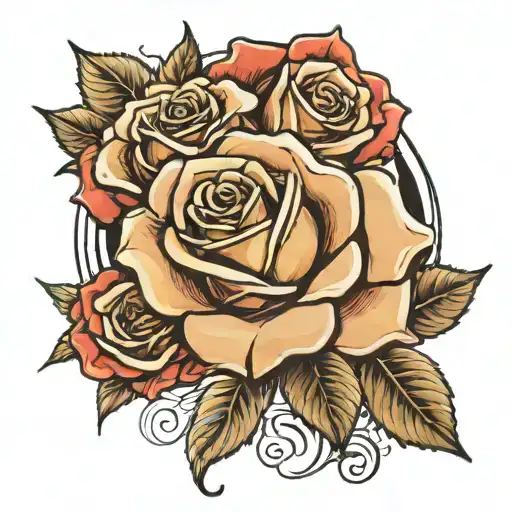 Angelina's Name Is Around The Rose