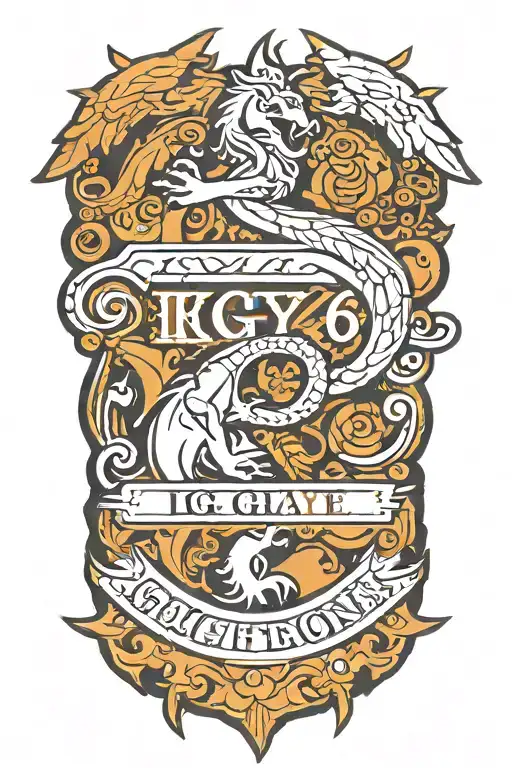 Integrate The Phrase 'Igy6' In A Bold Font Within A Military-themed Sleeve