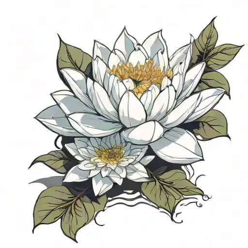 White Water Lily Flower
